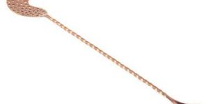 Caramel Pvd Bar Spoon Full Twisted with Strainer 45 Cm
