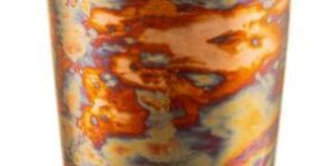 Textured Copper Plated Bar Shaker 18 OZ