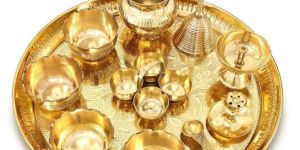 Brass Pooja Thali Set