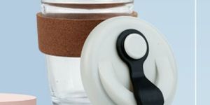 400 Ml Glass Mug With Cork Sleeve