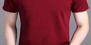 Mens Half Sleeves V Neck T-Shirt