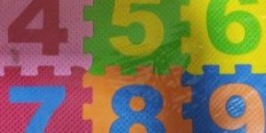 Multicolor Numbering Puzzle Mat