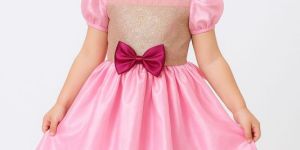 Short Sleeve Girls Frock