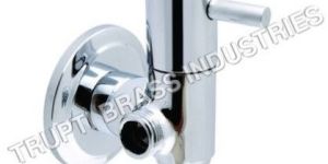 Two Way Angle Cock With Wall Flange