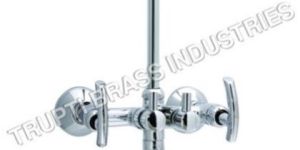 separate button arrangement bend wall mixer