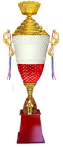 PC-172 White and Golden Plastic Cup Trophy