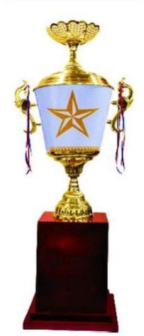 SMC-034 White and Golden Plastic Smc Award Trophy