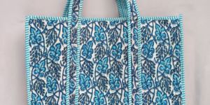 Blue Cotton Tote Bags
