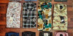 Men Printed Cotton Shirt