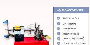 Ceiling Fan Winding and Coil Making Machine - Kij 111 Manual 2 in 1 (Hand Operated)