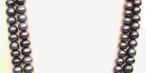 Natural Cultured Black & Dark Grey Pearls Necklace