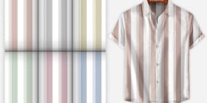 Cotton Waffle Cord Moklino Print Fabric