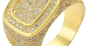 hip hop jewelry bling moissanite ring