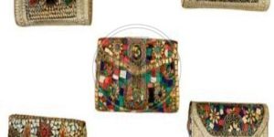 Handcrafted Assorted Metal Mosaic & Gemstone Clutches