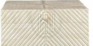 White Geometric Pattern Bone Inlay Decorative Box