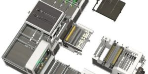 Bag Cutting and Stitching Machine with Automatic Line