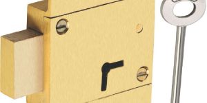 Brass Cupboard Long Link, SS-MS Keys Double Turn, 6 Lever 65 & 75mm