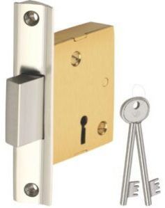 45 DEG Brass Double Door Dead Lock