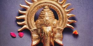 1*8*9 Inch, Aluminium Ganesh Statue