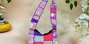 Multicolor Printed Cotton Sling Bag