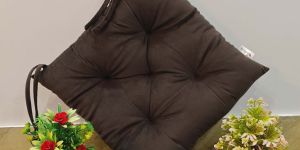 square shape velvet chair pad cushion