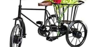 Black Iron Decorative Rickshaw