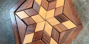Brown Wooden Jigsaw Puzzle