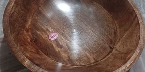 Polished Round Wooden Bowl