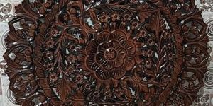 Round Wooden Wall Panel