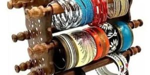 Wooden Bangle Stand