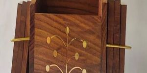 Wooden Tea Coaster with Mobile Stand