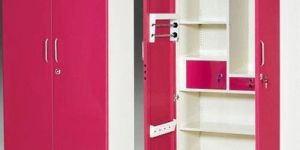 Steel Almirah Red & Yellow