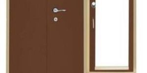 Steel Dressing Almirah Brown & Yellow