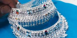 Silver Designer Anklets