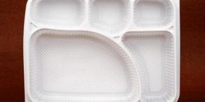 Paras 5 CP Milky (Deluxe) Meal Disposable Tray (with Lid)