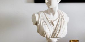White Greek Lady Statue