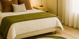 harmony bloom rugs-white green pink black tufted rugs