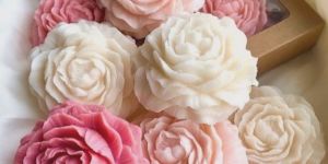 Peony Flower Shaped Candle