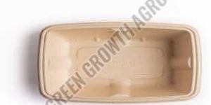 500ml Sugarcane Bagasse Rectangular Container