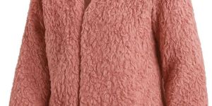 premium ladies pink fur hooded jacket