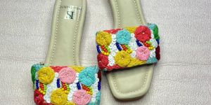 Garden Surprise PU Leather Ladies Sandal