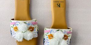 Rose Garden PU Leather Ladies Sandal