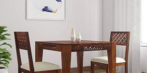 Sheesham Wood 2 Seater Dining Table Set