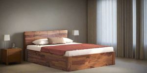Solid Wooden Double Bed