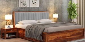 Wooden Double Cot Bed
