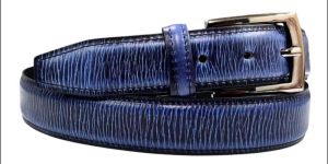 Ladies Blue Leather Belts