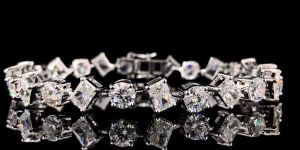 12.55ct Round Radiant Lab Grown Diamond Tennis Bracelet