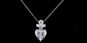 14kt Gold Lab Grown Diamond Heart Shape Pendant
