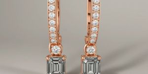 18KT Gold Lab Diamond Luxury Stud Earrings