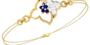 18Kt Gold Lab Grown Diamond Special Rakhi Bracelets